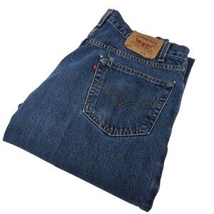 Vintage Levis 550 Jeans Size 36X32 Blue Denim Creased Straight‎ Leg